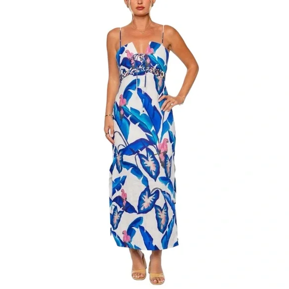 NWT FARM Rio Foliage Maxi Dress Size M - Picture 5 of 11
